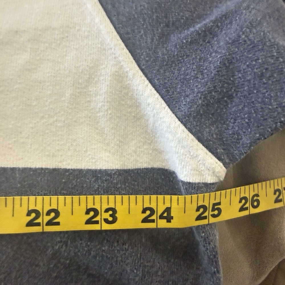 VTG Polo Ralph Lauren Rugby Shirt Blue White Striped Fleet 1987 Faded L Cotton - Picture 6 of 7